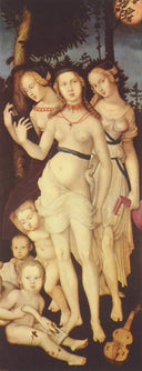 Harmony or The Three Graces by Hans Baldung, male oil painting wall art, Northern Renaissance