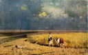 Harvest by Volodymyr Orlovsky — hand-painted landscape oil painting reproduction on canvas