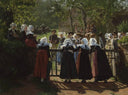 Harvest festival by Henry Mosler — group oil painting wall art, Realism