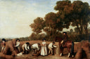 Harvest by George Stubbs — hand-painted landscape oil painting reproduction on canvas