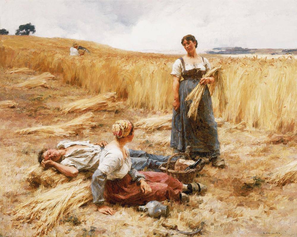 Harvesters at Mont-Saint-Père - Léon Augustin Lhermitte