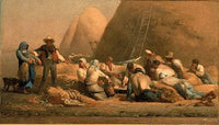 Harvesters Resting by Jean-Francois Millet — hand-painted cultural oil painting reproduction on canvas