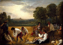 Harvesting at Windsor by Benjamin West — hand-painted botanical oil painting reproduction on canvas