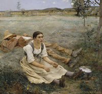 Hay Making by Jules Bastien-Lepage — hand-painted portrait oil painting reproduction on canvas