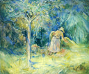 Haying at Mezy by Berthe Morisot — hand-painted botanical oil painting reproduction on canvas