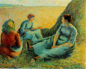 Haymakers Resting - Camille Pissarro