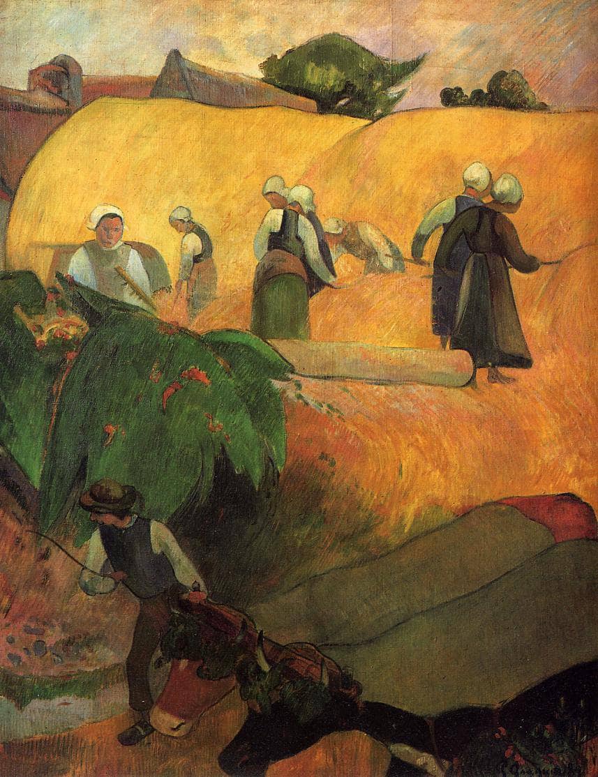Haymaking by Paul Gauguin — hand-painted abstract oil painting reproduction on canvas