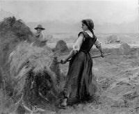 Haymaking by Julien Dupré — hand-painted portrait oil painting reproduction on canvas