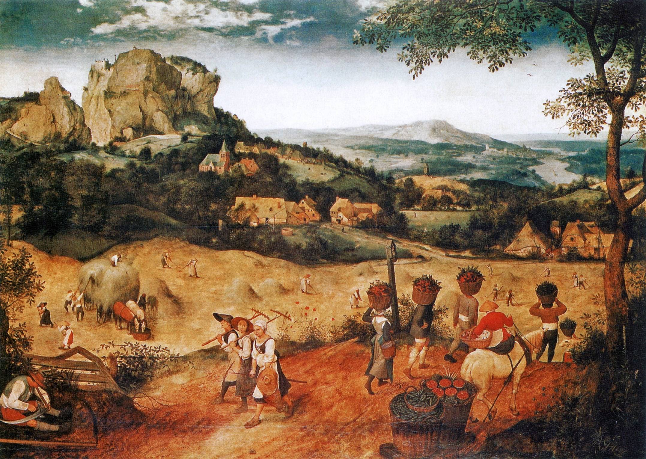 Haymaking (June and July) - Pieter Bruegel the Elder