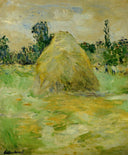 Haystack by Berthe Morisot — hand-painted botanical oil painting reproduction on canvas