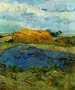 Haystack under a Rainy Sky - Vincent van Gogh