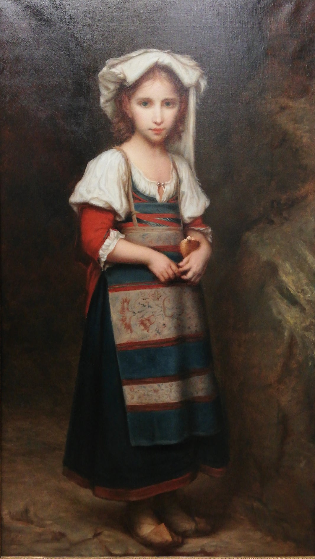 Portrait of Pasqua Maria by Ernest Hébert, hand-painted portrait oil painting reproduction on canvas