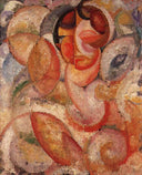 Head by Amadeo de Souza-Cardoso — textures oil painting wall art, Futurism