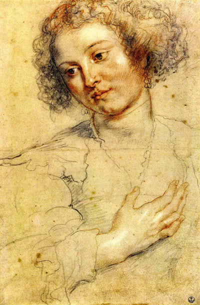 Head and Right Hand of a Woman in entryway