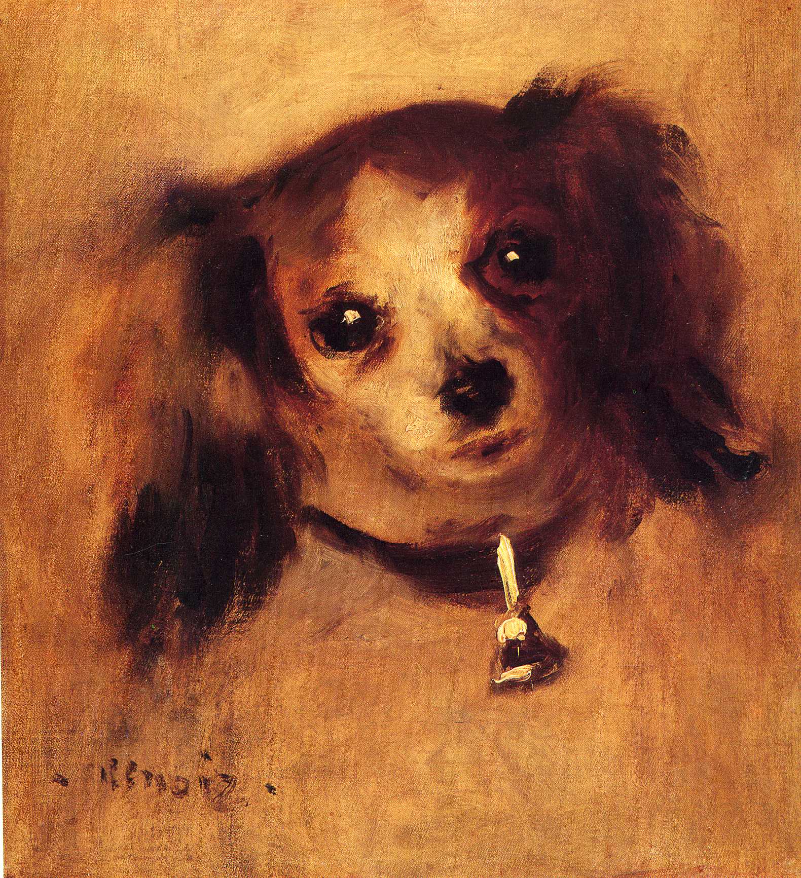 Head of a Dog - Pierre-Auguste Renoir