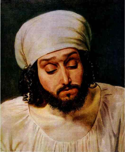 Head of a Man by Alexander Ivanov — hand-painted portrait oil painting reproduction on canvas