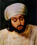 Head of a Man by Alexander Ivanov — male oil painting wall art, Academicism