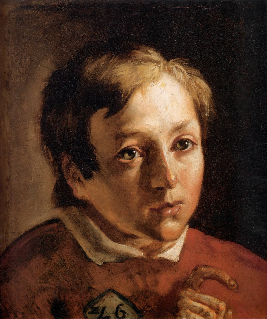 Head of a Page Boy by Ford Madox Brown, hand-painted portrait oil painting reproduction on canvas