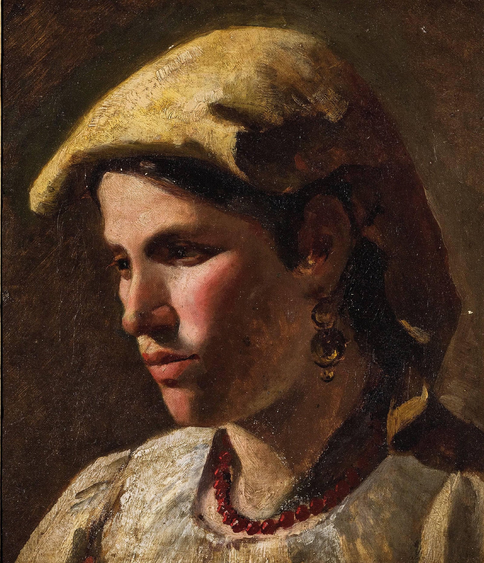 Head of a peasant woman