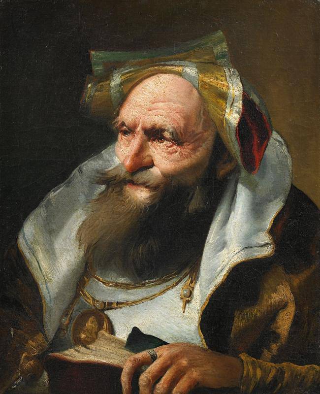 Head of a Scholar - Giovanni Domenico Tiepolo