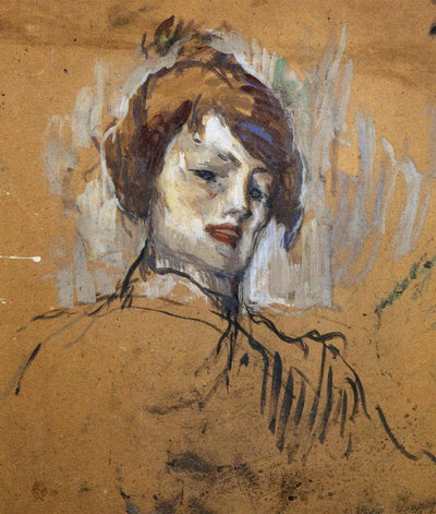Head of a Woman in home office