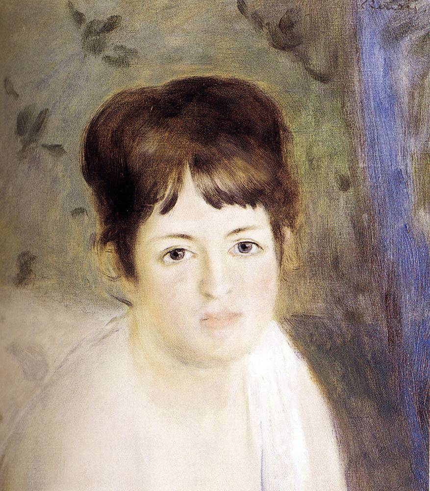 Head of a Woman - Pierre-Auguste Renoir