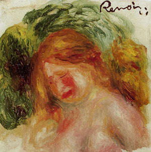 Head of a Woman - Pierre-Auguste Renoir