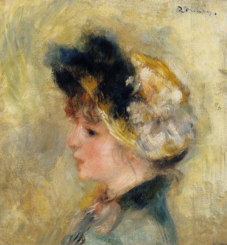 Head of a Young Girl - Pierre-Auguste Renoir