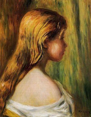 Head of a Young Girl - Pierre-Auguste Renoir