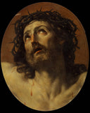 Head of Christ Crowned with Thorns by Guido Reni — religion oil painting wall art, Baroque