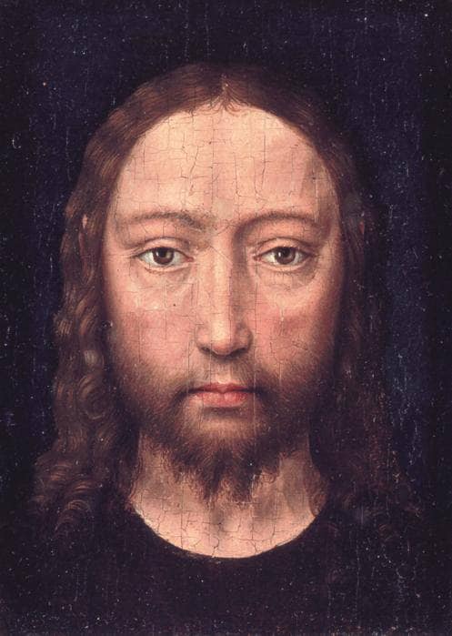 Head of Christ by Hans Memling — hand-painted portrait oil painting reproduction on canvas