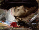 Head of Christ by Leon WyczóÅkowski — female oil painting wall art, Symbolism