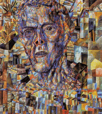 Head by Pavel Filonov — hand-painted abstract oil painting reproduction on canvas