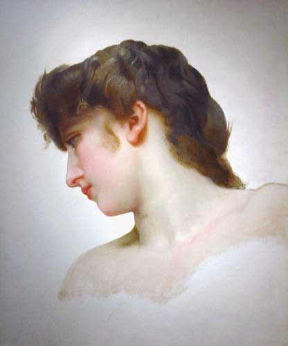 Head Study of Female Face Blonde - William-Adolphe Bouguereau