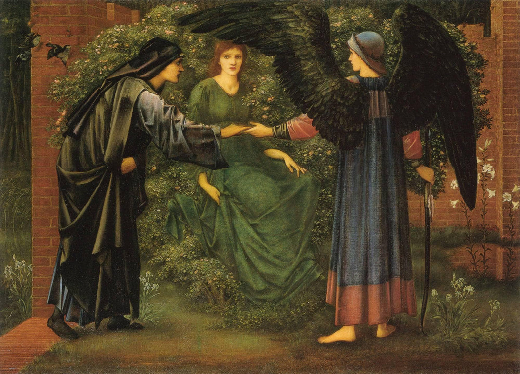 Heart of the Rose by Edward Burne-Jones — hand-painted portrait oil painting reproduction on canvas