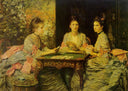 Hearts are Trumps by John Everett Millais — hand-painted portrait oil painting reproduction on canvas