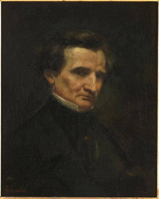 Hector Berlioz by Gustave Courbet — hand-painted portrait oil painting reproduction on canvas
