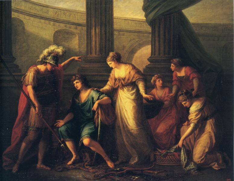 Hector Calls Paris to the Battle - Angelica Kauffman