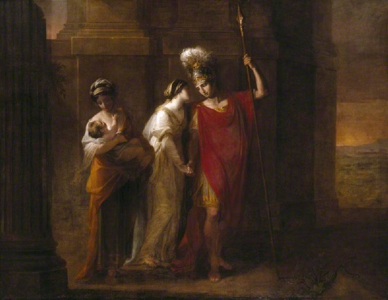 Hector Taking Leave of Andromache - Angelica Kauffman