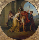 Hector Taking Leave of Andromache by Angelica Kauffman — group oil painting wall art, Neoclassicism