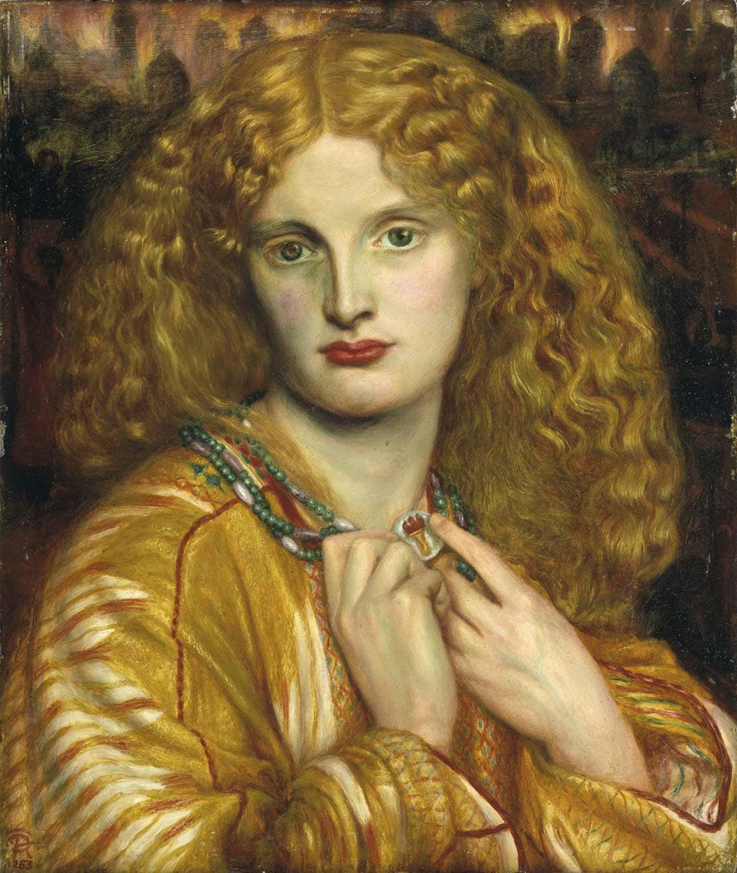 Helen of Troy by Dante Gabriel Rossetti — hand-painted cultural oil painting reproduction on canvas