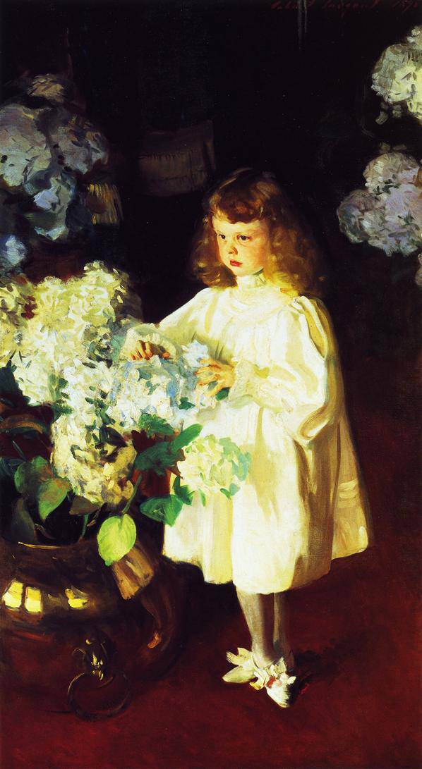 Helen Sears by John Singer Sargent, hand-painted botanical oil painting reproduction on canvas