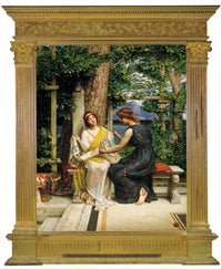 Helena and Hermia by Edward Poynter — hand-painted portrait oil painting reproduction on canvas