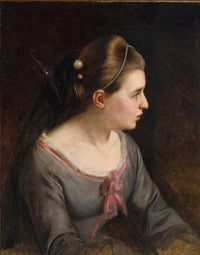 Helena Roed, Acting as Leonora in Ludvig Holbergâs Det lykkelige skibbrud (The Fortunate Shipwreck) by Wilhelm Marstrand — hand-painted portrait oil painting reproduction on canvas