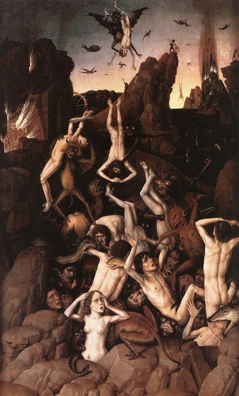Hell by Dirk Bouts — hand-painted cultural oil painting reproduction on canvas