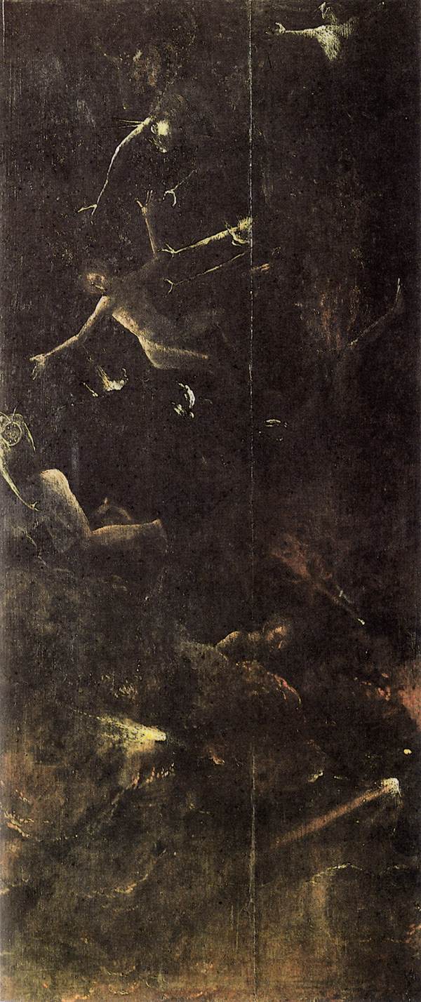 Fall of the Damned by Hieronymus Bosch, hand-painted abstract oil painting reproduction on canvas