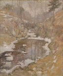 Hemlock Pool by John Henry Twachtman — hand-painted botanical oil painting reproduction on canvas