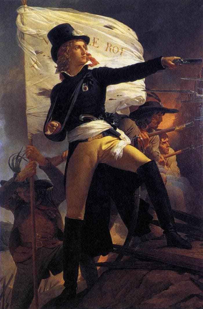 Henri de La Rochejaquelein, Leader of the Revolt in the Vendee by Pierre-Narcisse Guerin — hand-painted cultural oil painting reproduction on canvas