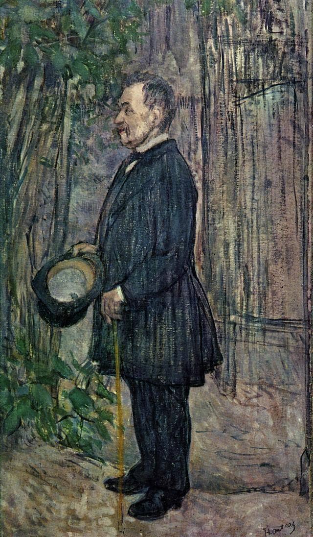 Henri Dihau by Henri de Toulouse-Lautrec — hand-painted portrait oil painting reproduction on canvas
