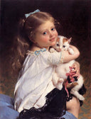 Her best friend by Émile Munier — male oil painting wall art, Naturalism